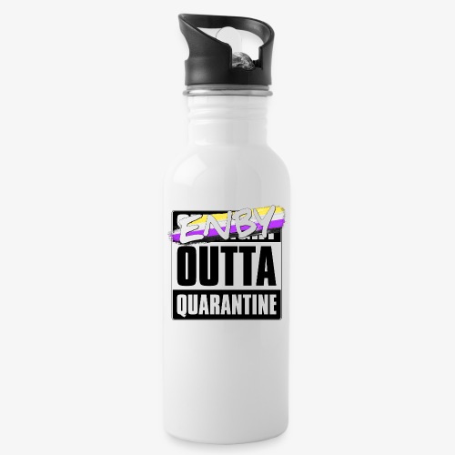Enby Outta Quarantine - Nonbinary Pride - 20 oz Water Bottle