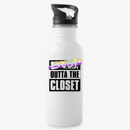 Enby Outta the Closet - Nonbinary Pride - 20 oz Water Bottle