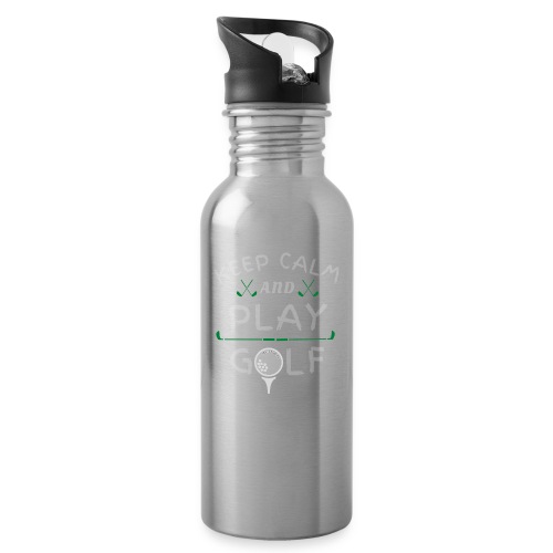 Kepp Calm and Play Golf - Water Bottle