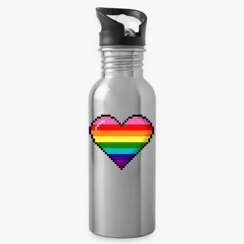 Gilbert Baker Original LGBTQ Gay Rainbow Pride 8- - Water Bottle