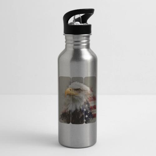 USA: Eagle of the Free - 20 oz Water Bottle