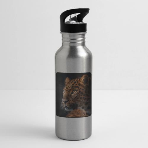 Amur Leopard Face Wildlife Design - 20 oz Water Bottle