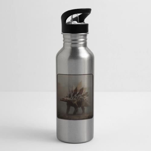 Stegosaurus Misty Forest Design - 20 oz Water Bottle