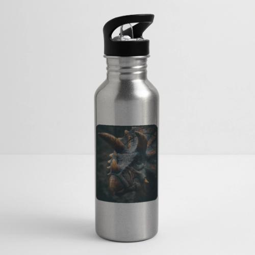 Triceratops Detailed Portrait Design - 20 oz Water Bottle