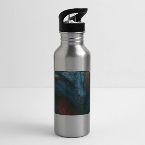 Turquoise Dragon Fire Eye Design - 20 oz Water Bottle
