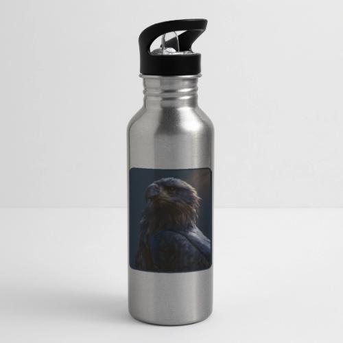 Majestic Eagle Cinematic Portrait Design - 20 oz Water Bottle