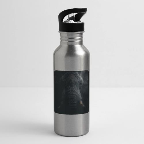 Shadow Elephant Intense Eyes Design - 20 oz Water Bottle