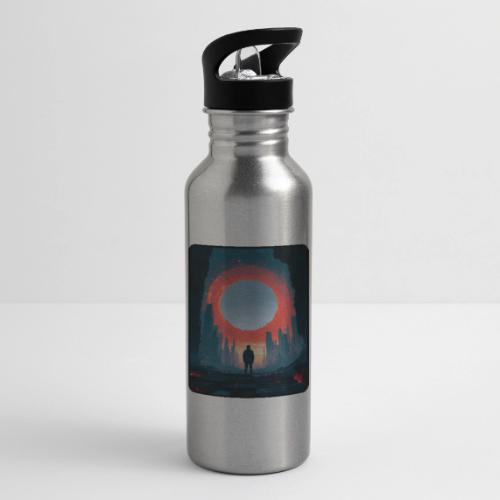 Cosmic Portal Future City Design - 20 oz Water Bottle