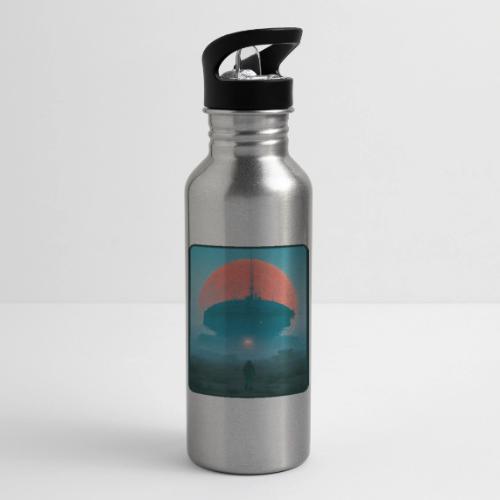 Astronaut Alien Outpost Design - 20 oz Water Bottle