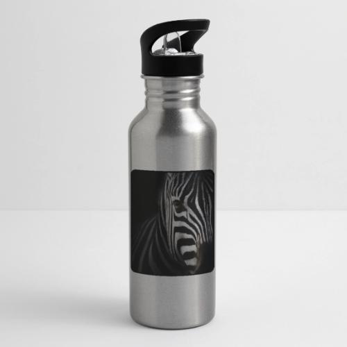 Zebra High Contrast Portrait Design - 20 oz Water Bottle
