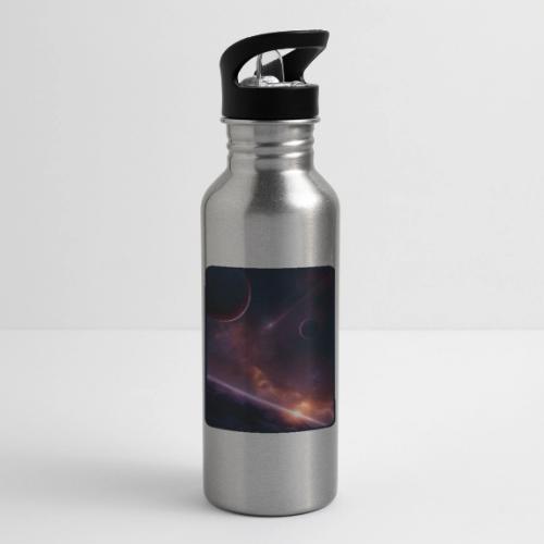 Cosmic Sunset Nebula Space Art - 20 oz Water Bottle