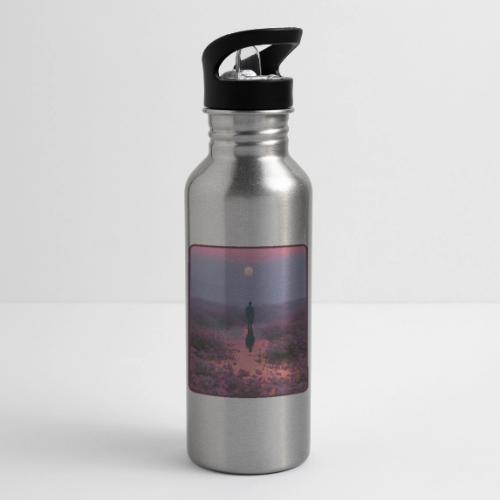 Ethereal Sunset Flower Field Art - 20 oz Water Bottle