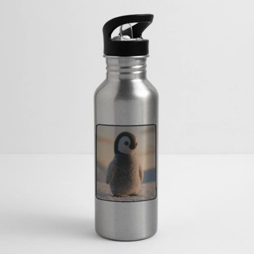 Cute Penguin Chick Sunrise Design - 20 oz Water Bottle