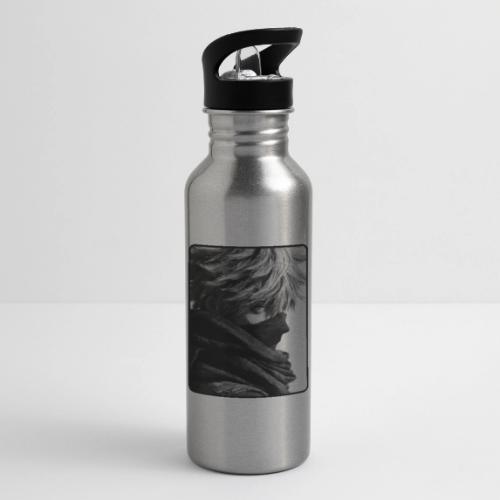 Battle-Worn Ninja Portrait - 20 oz Water Bottle