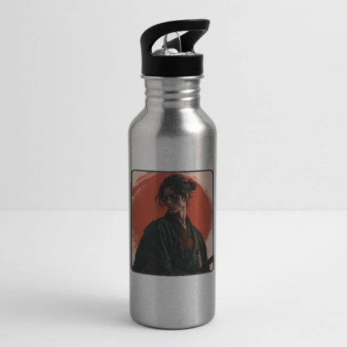 Samurai Beneath the Red Sun - 20 oz Water Bottle