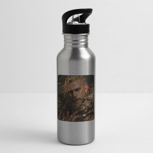 Battle-Scarred Viking Warrior - 20 oz Water Bottle