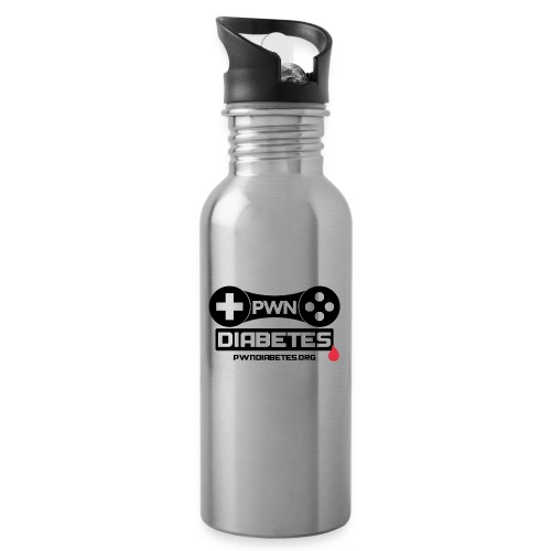 Pwn Diabetes Logo - 20 oz Water Bottle