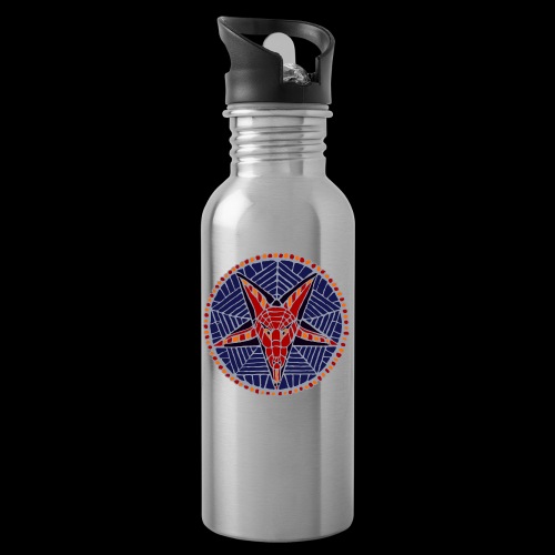 Corpsewood Stained-Glass Baphomet - 20 oz Water Bottle