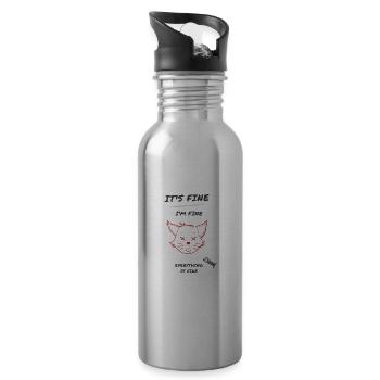 it's fine - 20 oz Water Bottle - silver - Right