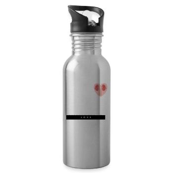 Love Urology - 20 oz Water Bottle - silver - Right