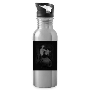 The Forest's Silent Burden - 20 oz Water Bottle - silver - Right