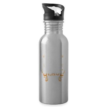 I Just Reall Like Space Ok? Telescope Universe - 20 oz Water Bottle - silver - Right