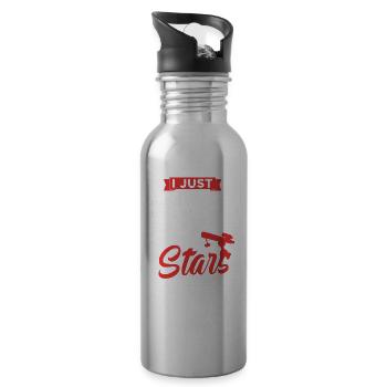 I Just Really Like Stars Ok? Space Telescope - 20 oz Water Bottle - silver - Right