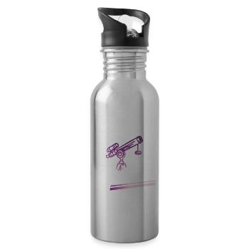I Need Some Space Universe Stars Telescope - 20 oz Water Bottle - silver - Right