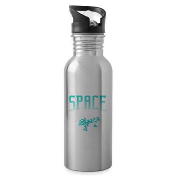 I Need Some Space Stars Universe Telescope - 20 oz Water Bottle - silver - Right