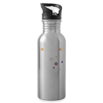 I Just Really Like Space Ok? Universe Telescope - 20 oz Water Bottle - silver - Right