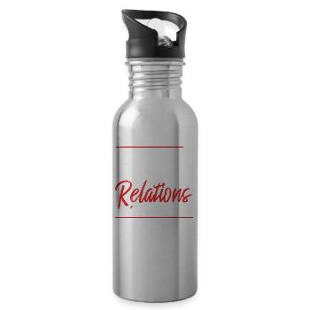 Public Relations Manager Job PR Profession - 20 oz Water Bottle - silver - Right