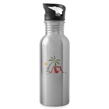 Out Of Our Way We're On Family Vacation Relatives - 20 oz Water Bottle - silver - Right