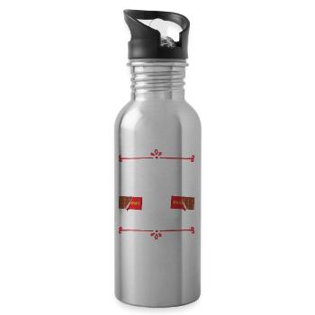 will trade students for chocolate. - 20 oz Water Bottle - silver - Right