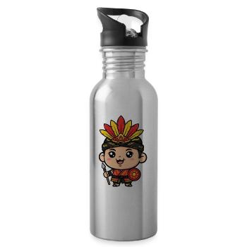 Suncrest Chibi Knight Hero - 20 oz Water Bottle - silver - Right