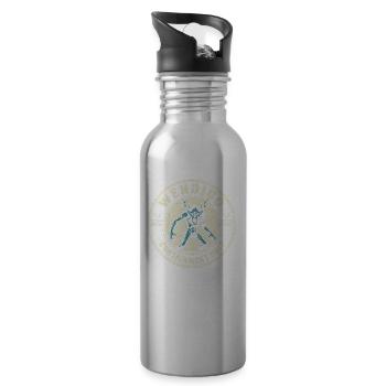 Wendigo Containment Unit Funny Myth Wendigo - 20 oz Water Bottle - silver - Right