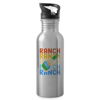 Ranch Dressing Salad Dip Sauce - 20 oz Water Bottle - silver - Right