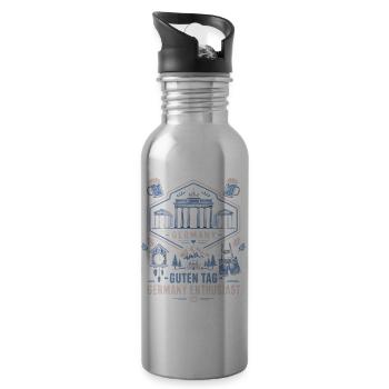 Germany-Deutschland-German Brandenburg Gate - 20 oz Water Bottle - silver - Right