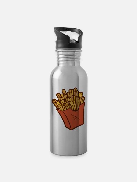 chips - 20 oz Water Bottle - silver