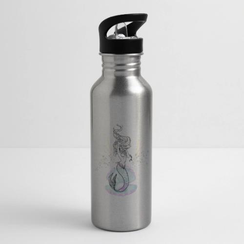 Mermaid Ocean Goddess In Shell - Fairytale Design - 20 oz Water Bottle