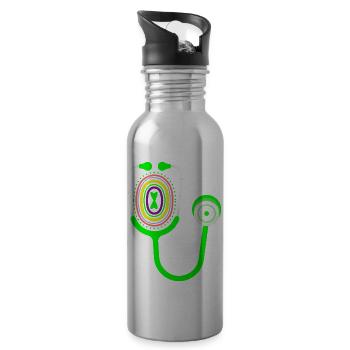 Stethoscope - 20 oz Water Bottle - silver - Right
