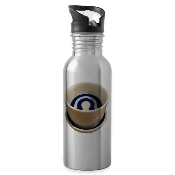 Janome-choko sake cup - 20 oz Water Bottle - silver - Right