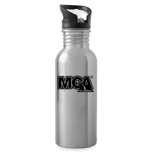 MCA Logo WBG Transparent BLACK TITLEfw fw png - Water Bottle