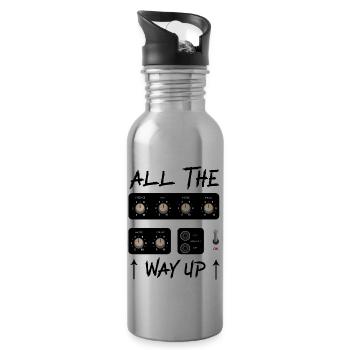 Guitarist - All The Way Up - 20 oz Water Bottle - silver - Right