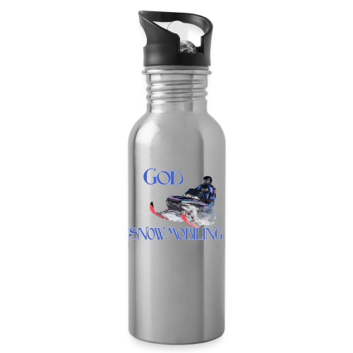 God Snowmobiling - Water Bottle