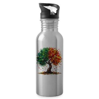 Seasonal Color Tree - 20 oz Water Bottle - silver - Right