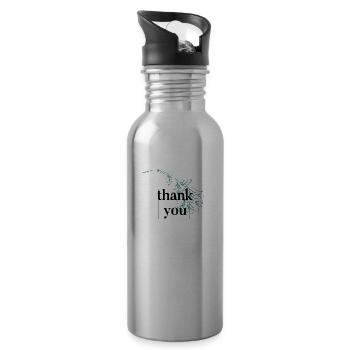 Thank you - 20 oz Water Bottle - silver - Right