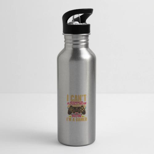 Can't Adult, Gaming Now! Tee - 20 oz Water Bottle