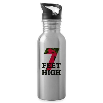 7 Feet High Logo Black ALPHA 01 - 20 oz Water Bottle - silver - Right