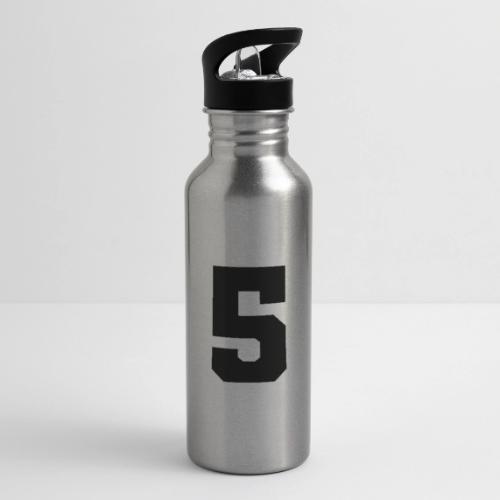 Varsity Number 5 Athletic Design - 20 oz Water Bottle