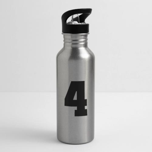 Varsity Number 4 College Style - 20 oz Water Bottle
